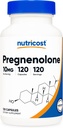 Nutricost Pregnenolone 10 mg, 120 Capsules - Non-GMO, Gluten Free, Vegetarian Capsules