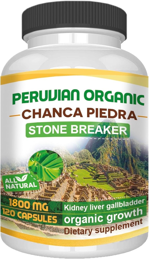 VITAMISAN Organik Vitaminler Doğal CHANCAPIEDRA 120 Capsules Stone Breaker CHANCAPIEDRA Kidney Stone Support Supplement