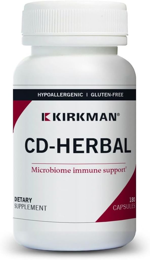 Kirkman CD-Herbal - Hipoallergenik -180 Vegetarian Capsules