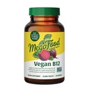 MegaFood Vegan B12 Vitamin B6, B12 Vitaminleri ve Folic Asit, Destek Hücreleri Enerji Üretimi, Nervous System Health & Cardiovascular Function - 30 Tabletler