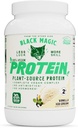 Black Magic Plant-Kaynak 100% Vegan Protein - Keto, Low Sugar, Dairy Free Protein - Pre/Post Workout - Vanilla Ice Cream - 20g Protein - 2 LBB