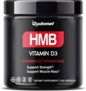 D3, K2 & B12 ile HMB - Muscle Health Support Supplement - 150 Capsules - ABD'de Made in USA