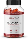 HealFast Rejuvenate Vitamin ve Mineral Gummy Supplement - Collagen Gummies + Vitaminler, Biotin ve çinko - Anti Aging Beauty & Skin Supplement Klinik Olarak Tanımlanmış ve Doktor Formula 60 - 60 Kont