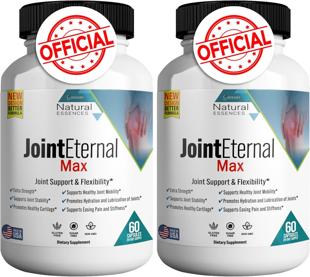 Ortak Ebedi Max Natural Essences Natural Joint Support Supplement, 60 Capsules 20 Days Supply, Gluten Free, Sugar Free, Non-GMO, USA (2)
