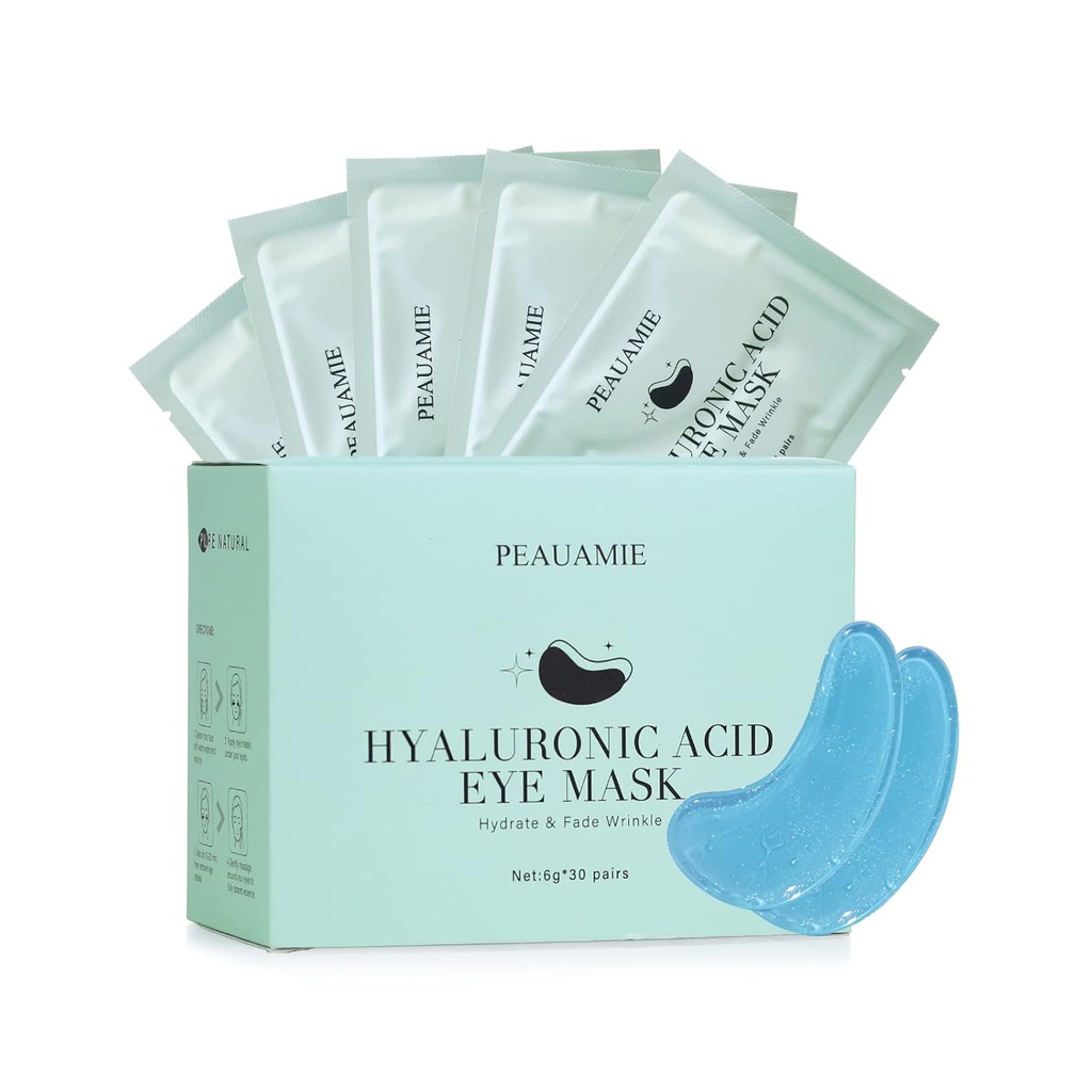 Κάτω από το μάτι Patchs Hyaluronic Acid Μάσκα ματιών για τους μαύρους κύκλους και Puffy Rinkle Τσάντες ματιών 30 Pairs