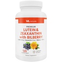 ML Naturals Premium Lutein & Zeaxanthin με Bilberry 120 κάψουλες λαχανικών. Lutein 40 mg, Zeaxanthin 5 mg και Bilberry 100 mg. Premium ποιότητα. Healthy Eyes & Vision, NSF-Certified & cGMP- Compliant