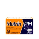 Motrin PM Caplets with 200 mg Ibuprofen & 38 mg Diphenhydramine Sleep Aid, Nighttime Pain Reliever for Minor Aches & Pains, Bulk, 80 ctt
