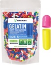 XPRS Nutra Boyutu 5 Boş Kapsüller - 1000 Kont Çok Küçük Boş Gelatin Capsules - Pills DIY Capsule - Do-It- Yourself Vitamin Supplements (Multi Color)