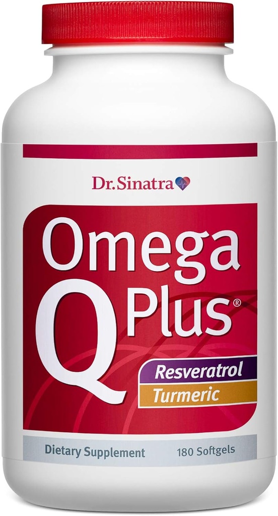 Dr. Sinatra Omega Q Plus Resveratrol ve Turmeric - Omega-3 Supplement with CoQ10 Sağlıklı Kan Akışı ve Sağlıklı Inflammatory Cevap (90 Day Supply)