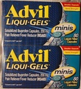 Advil Liqui-Gels Minis, 80 Capsules Per Şişe (3 Şişe)