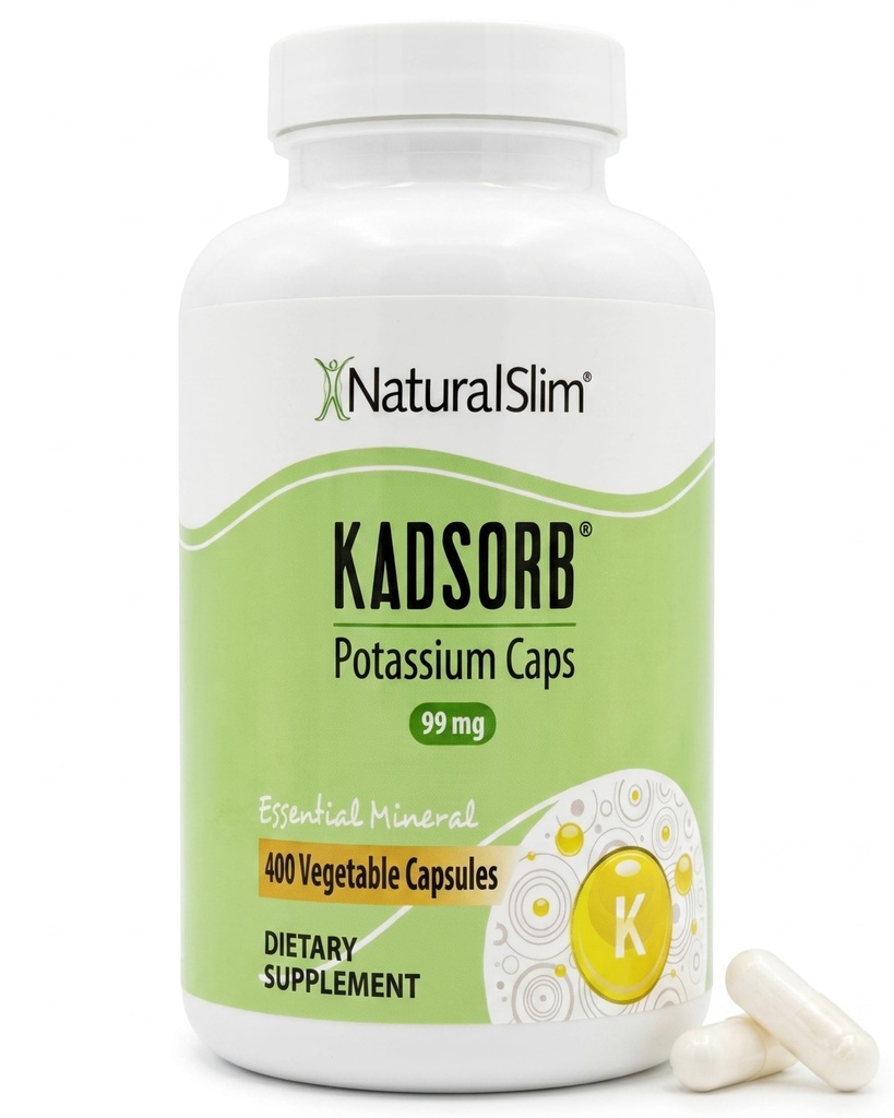 NaturalSlim Natural P properties Citrate Gluconate 99 mg - Kadsorb Supports Electrolyte Balance & Normal pH - Absorbable P Properties Supplements with Essential Minerals - Non GMO 400 Capsules 1 Pack
