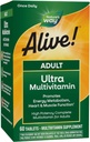 Doğanın Yolu Alive! Yetişkin Ultra Multivitaminler, Enerji Metabolism, Kalp ve Kas Fonksiyonlu*, B-Vitamins Including Me12, Gluten Free, 60 Tabletler