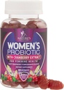 Probiotics for Women Gummies with Cranberry - 6 Premium Strains for PH Balance, Digestive Health, Vaginal & Immune Support, 3 Billion CFU, Γυναικείο Probiotic Gummy for Feminine Health - 60 Gummies