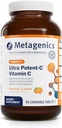Μεταγονική Ultra Poent- C Chewable - 250 mg Buffered Vitamin C με Bioflavonoids, L-Lysine & L- Cysteine - Ανοσοποιητική & Αντιοξειδωτική Υποστήριξη - Μη Γλουτένη Χωρίς - Φυσικό Πορτοκαλί Γεύση - 90 δισκία
