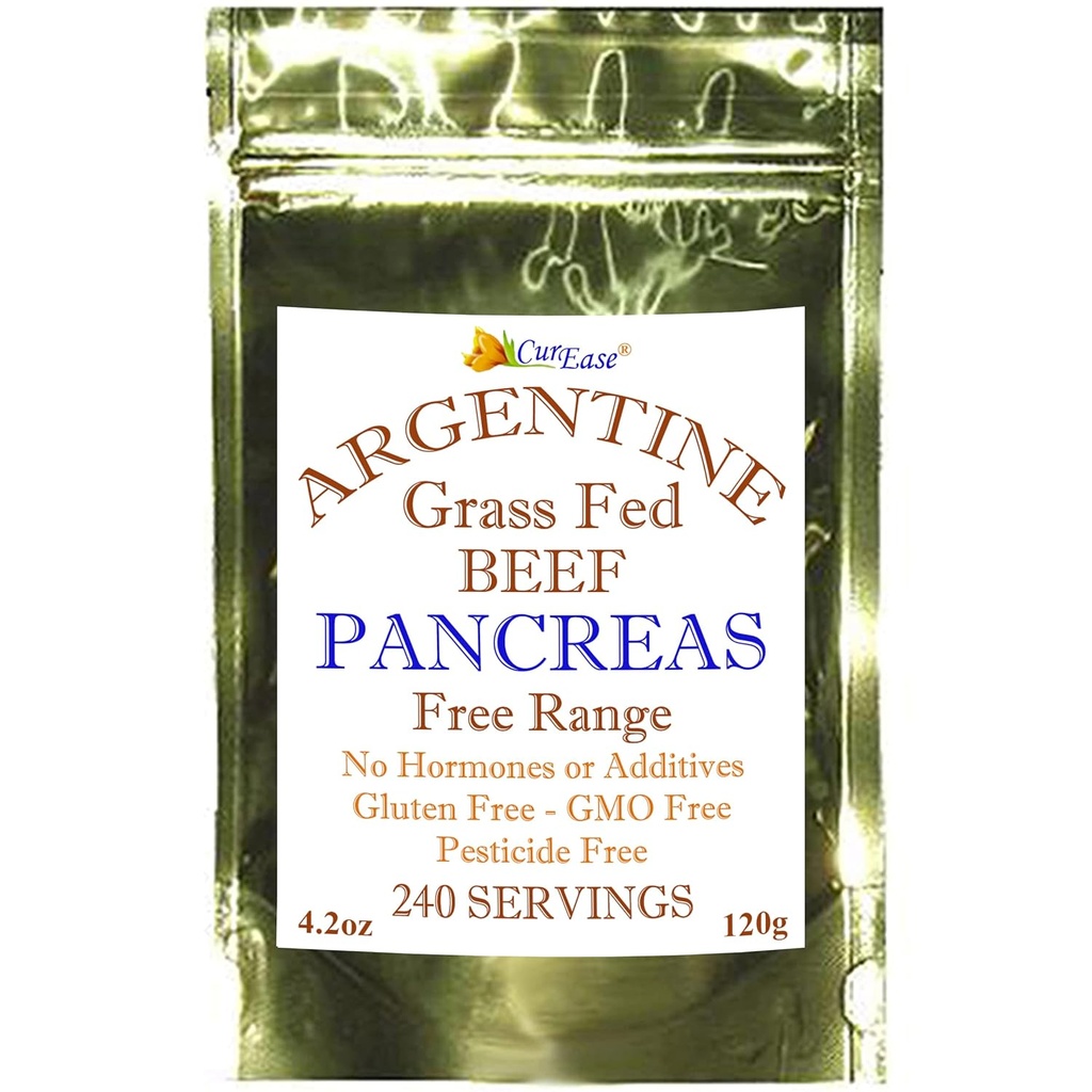 Arjantinli sığır Pancreas Toz - Grass Fed & 4.2 ounce
