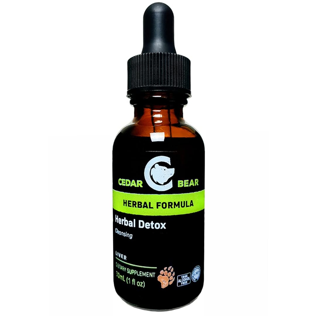 Cedar Bear - Herbal Detox ένα υγρό βοτανικό συμπλήρωμα Αυτό είναι ένα βαθύ καθαρισμό Detox που βοηθά σαφή όργανα και ιστούς των περιβαλλοντικών τοξινών 1 Fl Oz