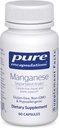 Pure Encapsulations Manganese (Aspartate/Citrate) | Hipoallergenic Trace Mineral Supplement for Connective Tissue and Bones | 60 Capsules