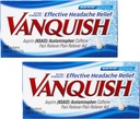 Vanquish Extra Strength Headache ve Pain Relief, Acetaminophen, aspirin ve Caffeine | Digital Eye Strain | 100 Kont, 2 Paket