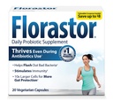 Florastor Probiyotiks for Digestive & Immune Health, 20 Capsules, Probiyotiks for Women & Men, Dual action, kötü bakterileri temizlemek ve eşsiz suşikarlığımız ile iyiliği artırmak yardımcı olur
