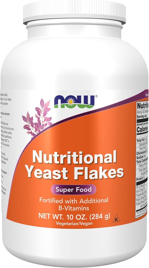 Şimdi Gıdalar Tamamlar, Beslenme Yeast Flakes, Ek B-Vitamins, Super Food, 10Ounce