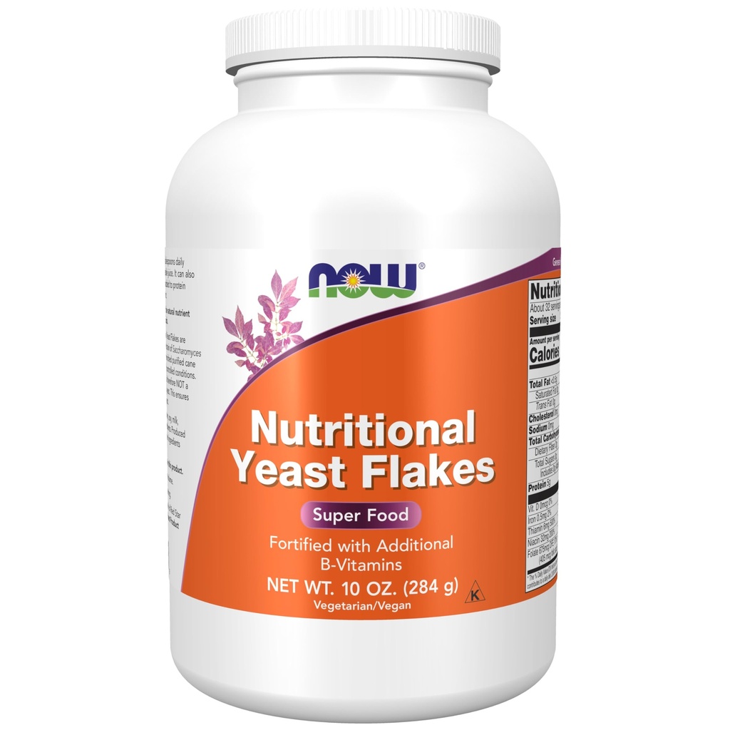 Şimdi Gıdalar Tamamlar, Beslenme Yeast Flakes, Ek B-Vitamins, Super Food, 10Ounce
