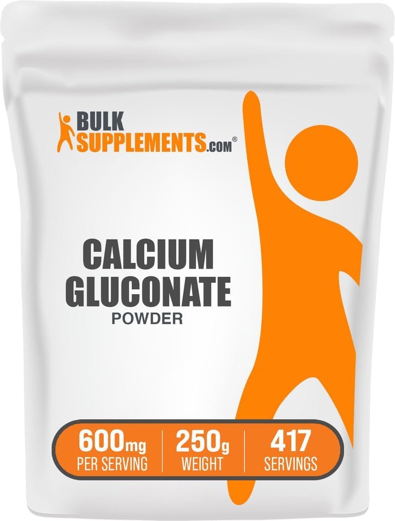 BulkSupplements.comuba Gluconate Toz -dis Supplement, Easy Absorbed - Unflavored & Gluten Free, 600 mg per Service, 250g (8.8 oz) (Pack of 1)