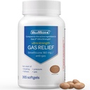 ValuMeds Gas Relief for Yetişkinler Simethicone | Relieve Bloating, Pain, Discomfort, and Irregularity | Karşılaştırmalı PHAZYME ve Gas-X (365 Kont - 180mg)