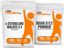 BulkSupplements Σιτρουλλίνη Μηλάτη 2:1 500g + BCAA 3:1:2 500g Bundle