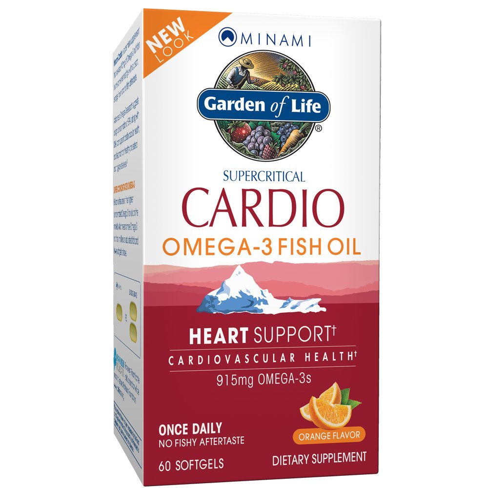 Life Fish Oil Omega 3 - Cardio Fish Oil Supplement for Heart Health, 915 mg Omega 3 Fatty Acids EPA & DHA - Orange Flavor, Two Moon Supply, Minami Ultimate Supplements, 60 Softgels