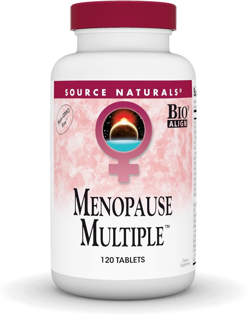 Source Naturals Menopause Multiple, Non-GMO Soy - Bio-Aligned Formula - 120 Tablets