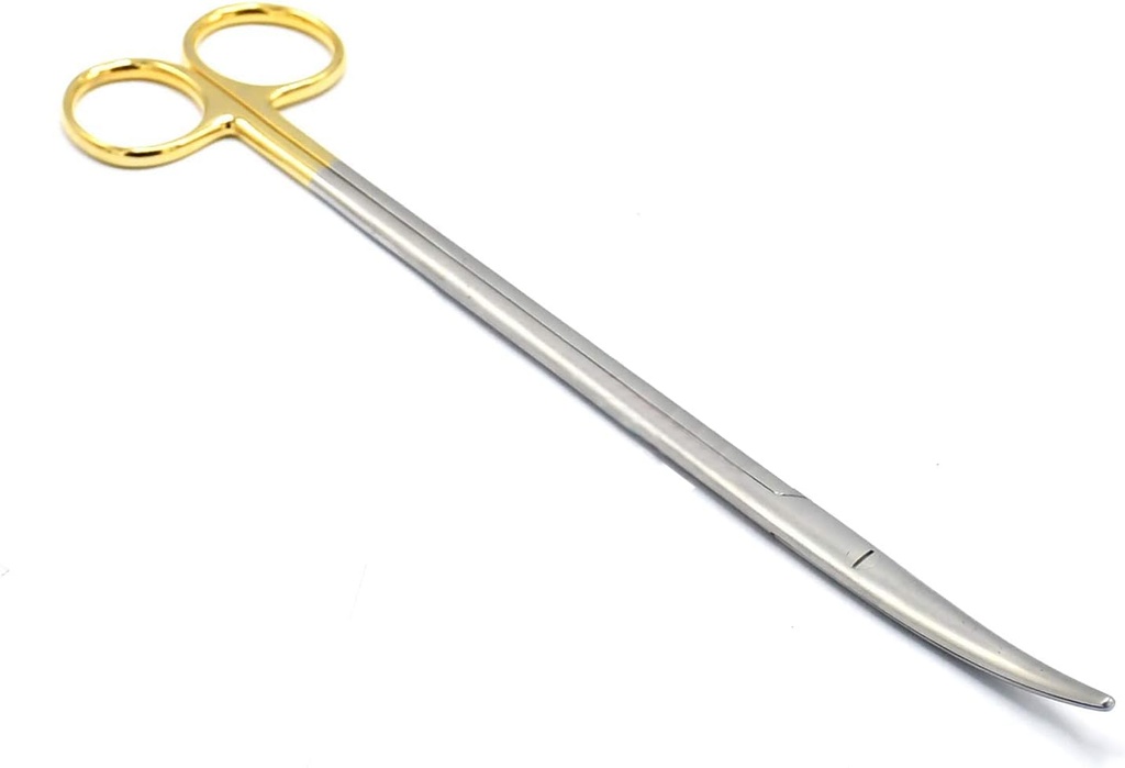 Metzenbaum Scissors With TCB Setleri Ve Altın Halkaları Paslanmaz Çelik 12” In Curved