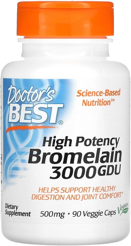 BEST 3000 GDU Bromelain - 500 mg - 90 κάψουλες χορτοφάγων