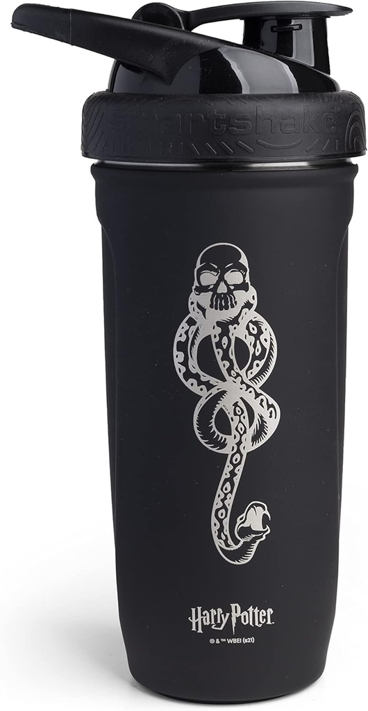 Smartshake Reforce paslanmaz Steel Harry Potter Dark Mark Shaker Şişe (900 ml/30 oz) | Işık Kilo Direnişi Spor Shaker Şişe Yumuşak Lid | Leakproof, BPA Free & DEHP Free Mark Logo Shaker Şişe (900 ml/30 oz) | Işık Kilo Direnişi Spor Shaker Şişesi