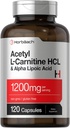 Horbäach Acetyl L Carnitine HCL & Alpha Lipoic Acid 1200mg 