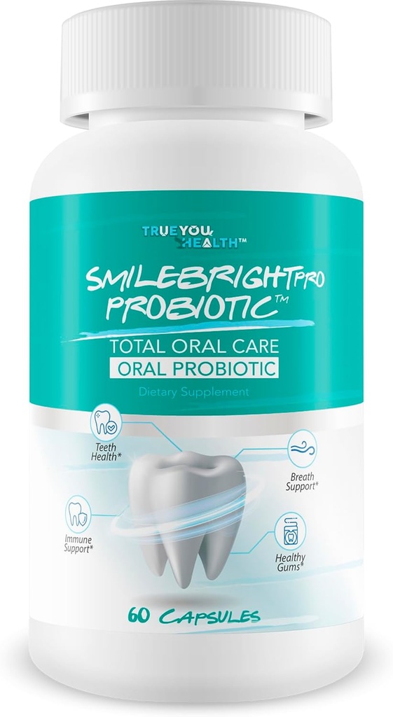 Parlak Pro - En İyi Total Oral Bakım Oral Probiyotik - Ağız Kötü Nefes için Oral Probiyotikler - Diş Probiyotikleri - Kuru Ağız Sağlığı Probiyotikleri için Oral Probiyotikler