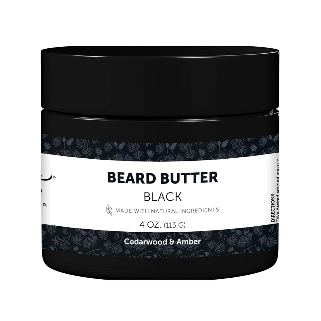 Detroit Grooming Co. Beard Butter for Men | Softens, Sabens & Hydrates with Safflower Oil & Shea Butter | Black Scent, 4oz