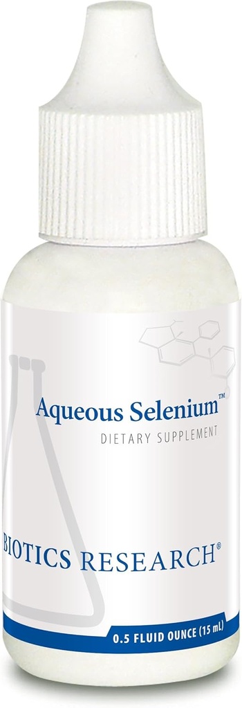 Biotics Research Aqueous Selenium Liquid Formula, 95 mcg Selenium Drop, Yourroid Gland Function, DNA Production, Cognitive Health, Potent Antioksiklar Ounces