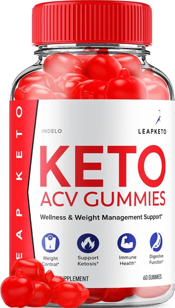 Leap Chem ACV Gummies - Gelişmiş Formula Leap Keto Plus ACV Gummies Apple Cider Vinegar Keto Leap Kilo Yönetimi ACV Gummies Diyeter Supplement Yorumlar Men Women (60 Gummies)