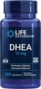 Life Extension DHEA 15 mg - Hormon Balance Supplement, Memory, Muscle Mass and Bone Mechanic Support, Sağlıklı Seks Drive, Gluten-Free, Non-GMO, 100 Capsules