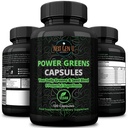Super Greens - Immune System Support - 500 mg 120 Vegan Capsules - Günlük Acai, Buğdaygrass, Guarana, Chlorella, Flaxseed, Matcha, Maca - NextGenU