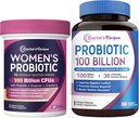 Doktor'un Kadınları Probiyotikleri ve Probiyotikleri 100 Milyar CFUs Sche, Vaginal & Urinary Health, Digestive Comfort for Men & Women, Raf Stable, Gecikme