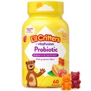 L'il Critters Probiyotik Daily Gummy Supplement for Kids, for Digestive Health Support, Grape, Cherry ve Orange Flavors, 60 Gummies