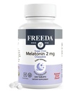 FREEDA Melatonin 2 mg Sugar-Free Chewables – Yetişkinler ve Çocuklar için Doğal Uyku Yardımı – Vegan, Kosher, Gluten-Free, Non-GMO, Easy Bedtime Support – 240 Tabletler