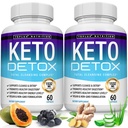 Bulkx Keto Detox Pills Advanced Cleansing Extract - 1532 Mg Natural Acai Colon Cleanser Formula, Flush Toxins & Excess Waste, for Men Women, 60 Capsules, Supplements, Supplements