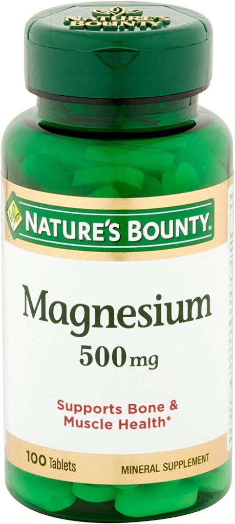 Doğa'nın Bounty Magnezyum 500 mg Tabletleri 100 ea (Paketi 4)