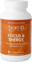 Dr Amen BrainMD Focus & Energy - 120 Capsules - Zihinsel Endurance ATM, Teşvik ve Dikkat - Caffeine Free, Gluten Free - 30 Hizmet