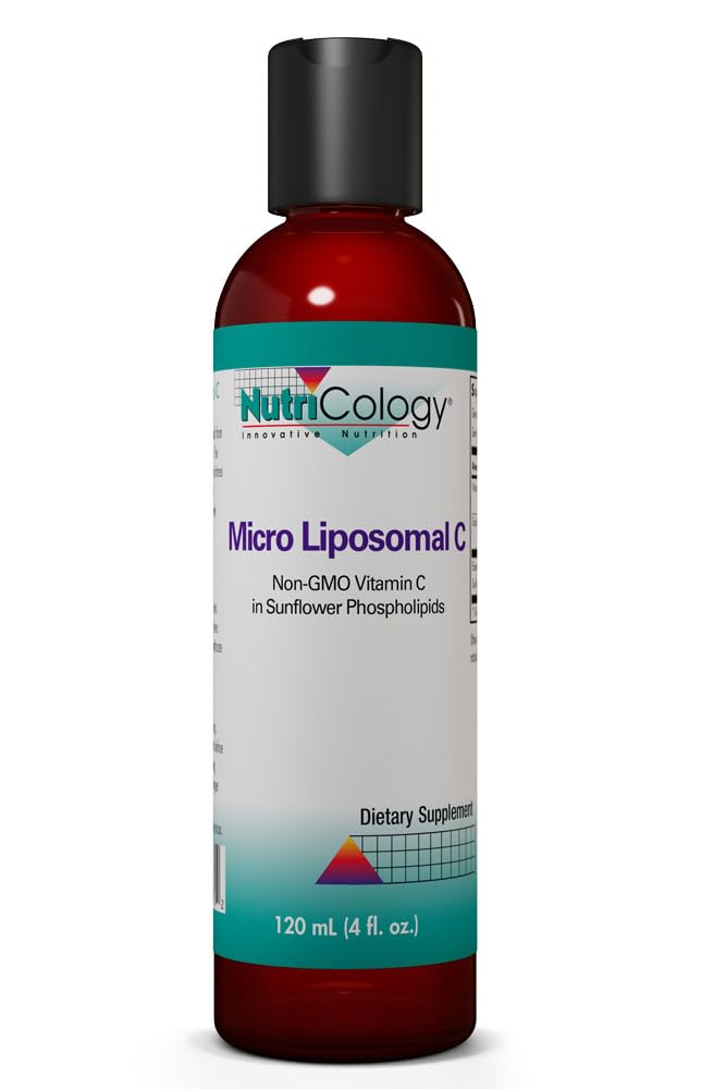 Nutricology Micro Liposomal C 1000mg Συμπλήρωμα - Υγρή βιταμίνη C, Ηλιοτρόπιο φωσφολιπίδια, Ασκορβικό νάτριο, Οργανικό, Βιοδιαθέσιμο - 4 Fl Oz