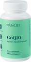NATALIST CoQ10 Ubiquinone 120 mg Daily Fertness Vitamin Güçlü Antioksi Savunma ve Hücre Enerji Desteği Tamam - Kadınlar ve Erkekler için Yüksek Aborpsiyon, Non-GMO - 60 Sıvı Capsules