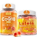 NEVISS Sugar Free Lutein Gummies 60 Count + CoQ10 Gummies 120 Kont