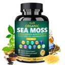 Bualle Irish Sea Moss Capsules – Organik Sea Moss, Black Seed Oil, Ashwagandha Supplements with Bladderwrack, Ginger & Burdock Root – Supports Daily Wellness, Skin & Energy – 150 Capsules (1 Pack)